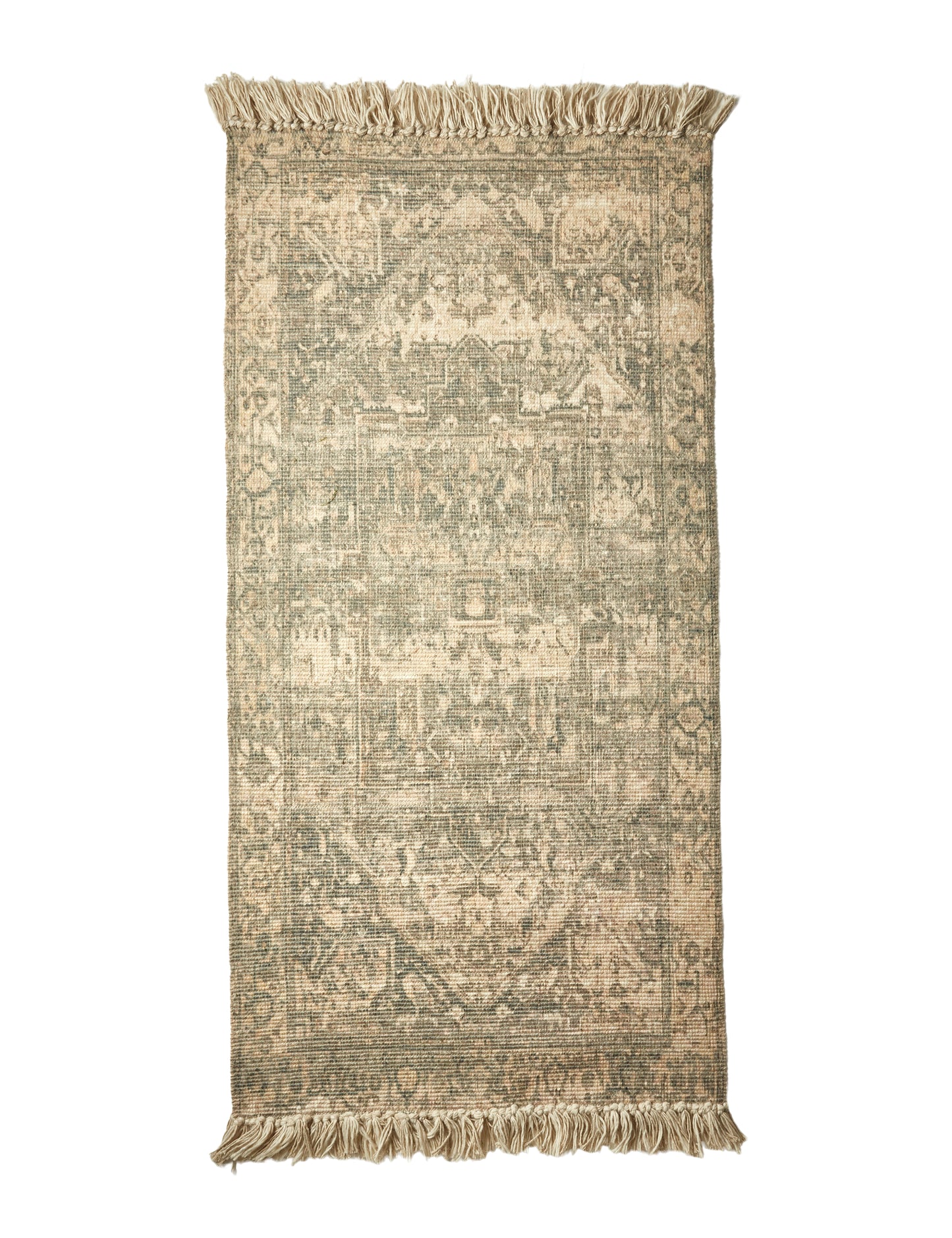 Gulvtæppe med print - Brun 70x140cm