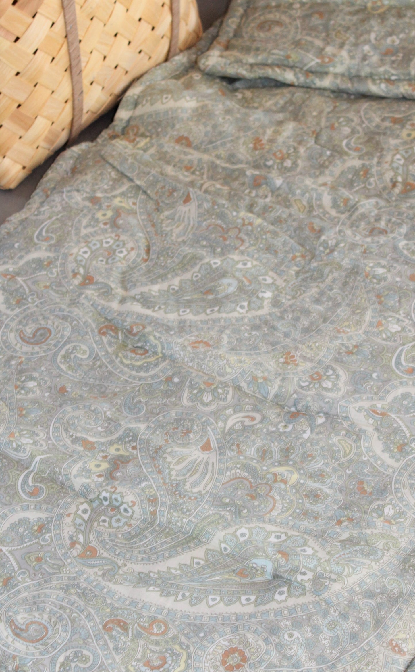 Ib Laursen - Madras lysegrøn/creme paisley