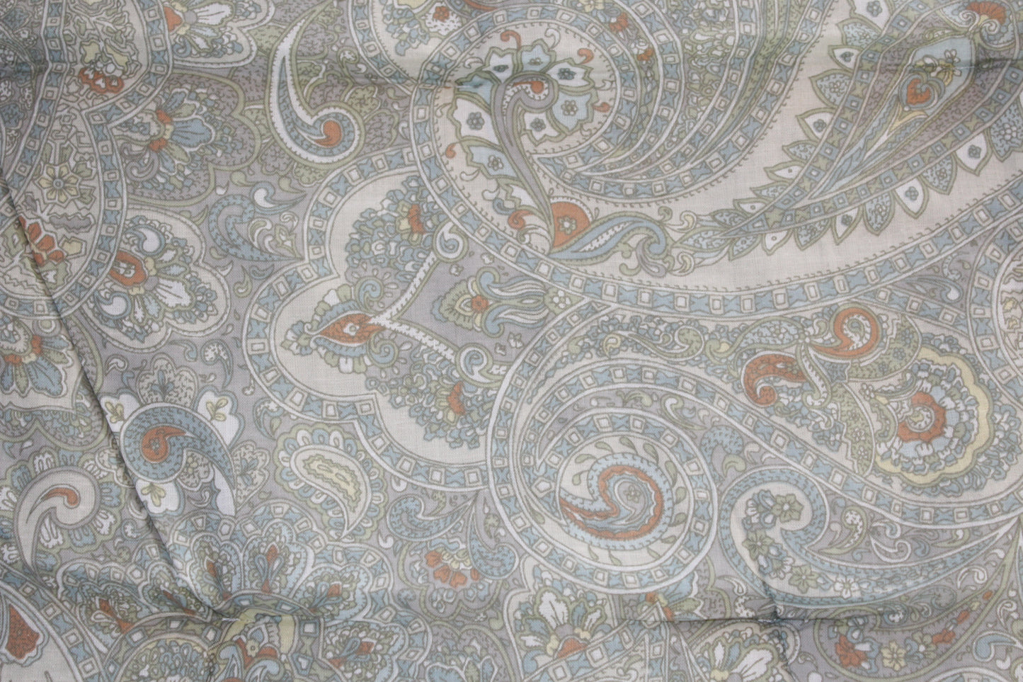 Ib Laursen - Madras lysegrøn/creme paisley