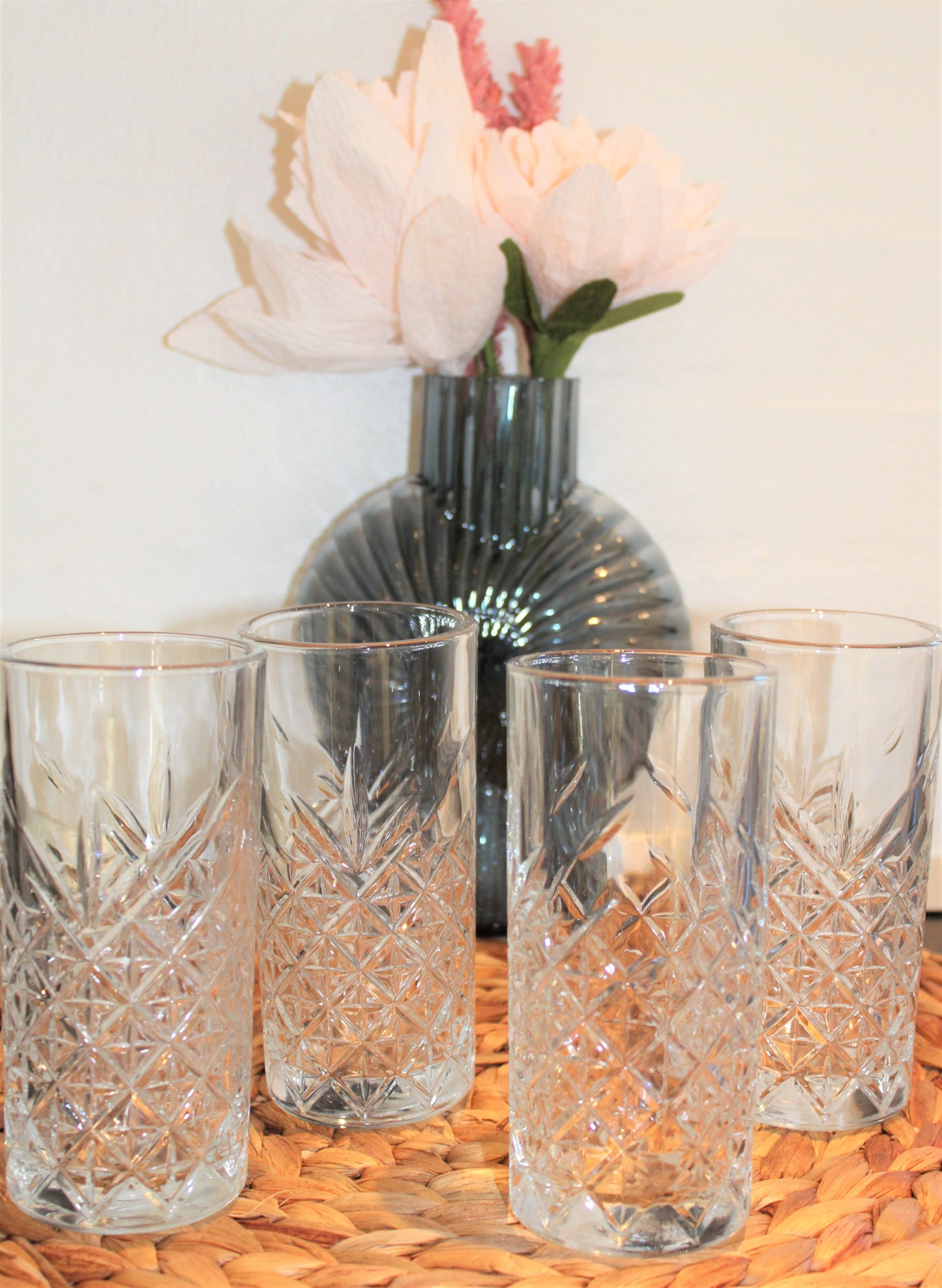 Høje vandglas / drikkeglas 29,5 cl 4 stk i pakke