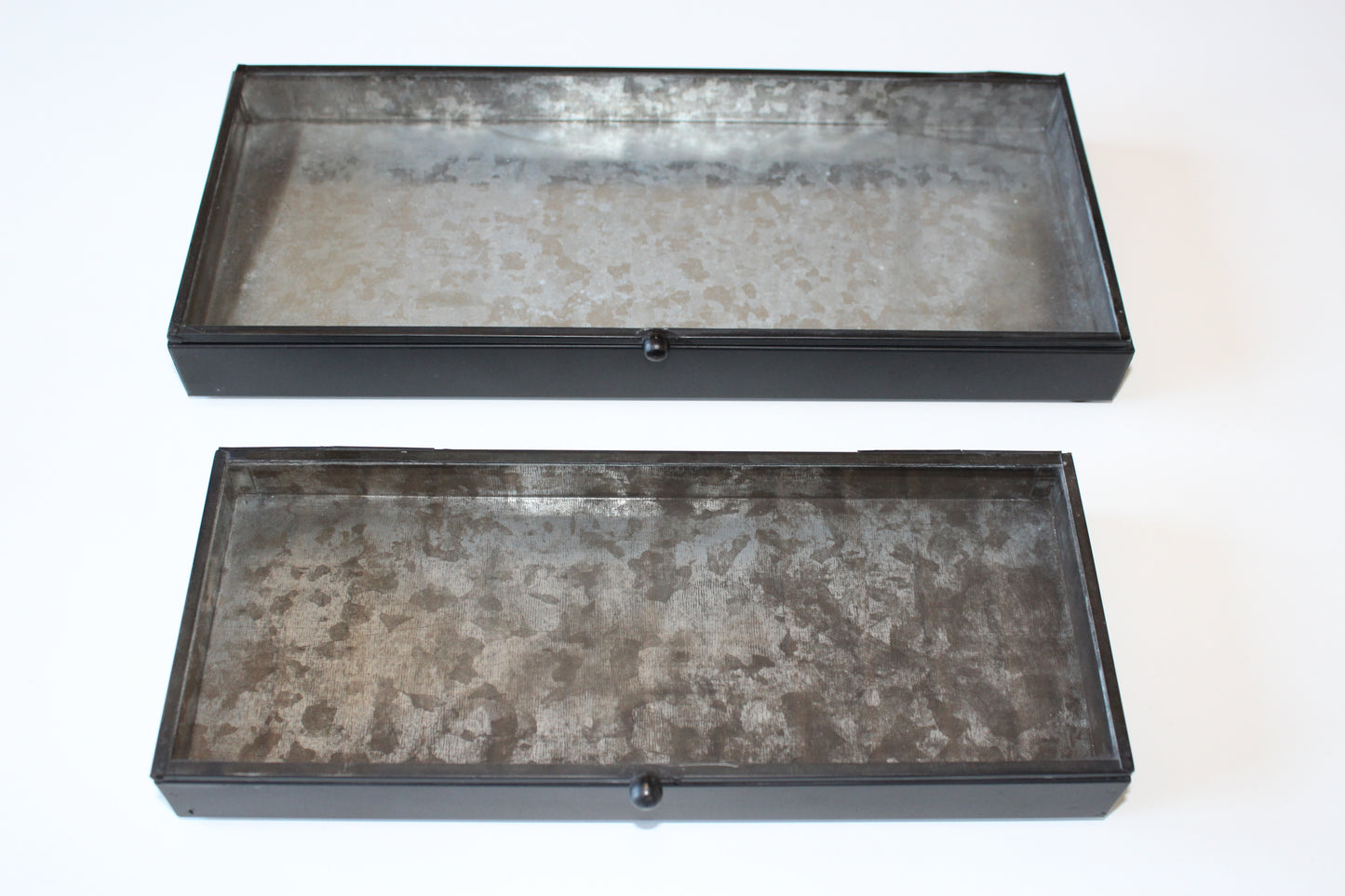 Ib Laursen - Glasæsker med låg - sort, model Nova