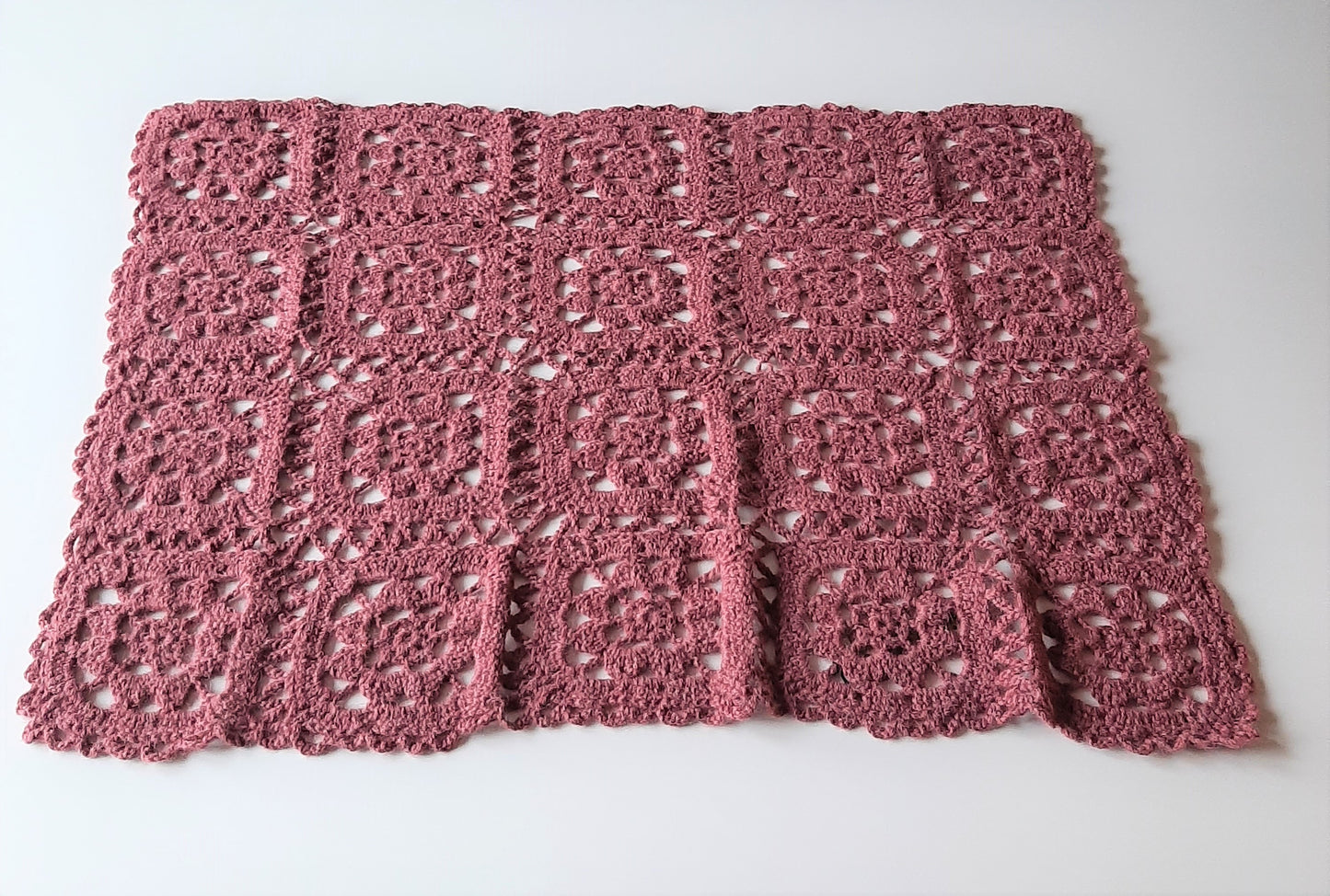 Homemade - Hæklet babytæppe, lavendel alpaca