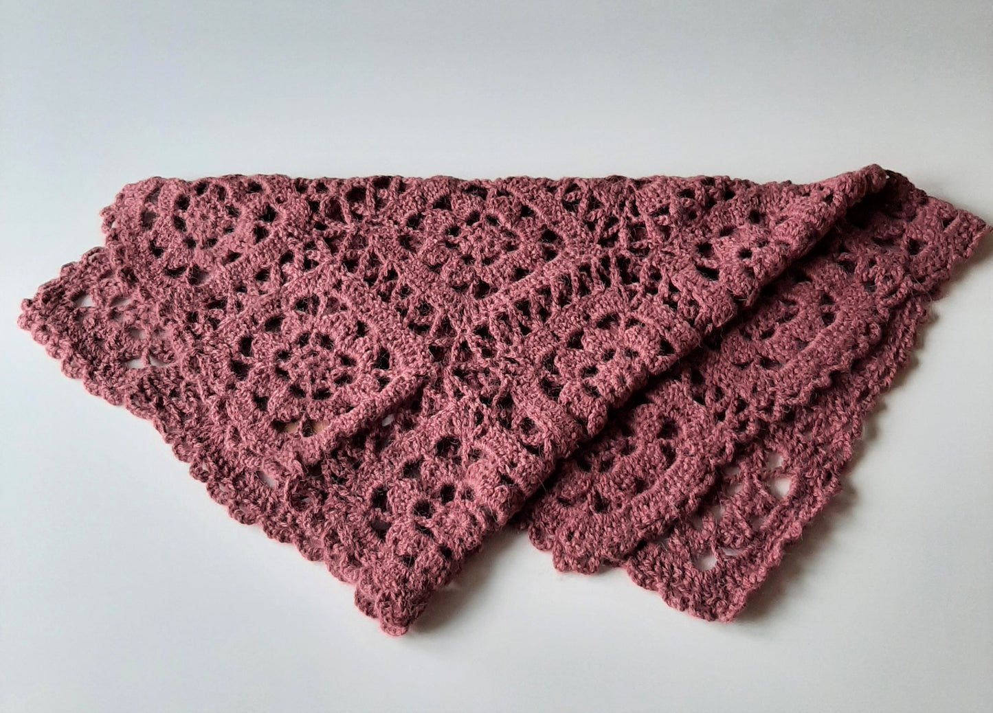 Homemade - Hæklet babytæppe, lavendel alpaca