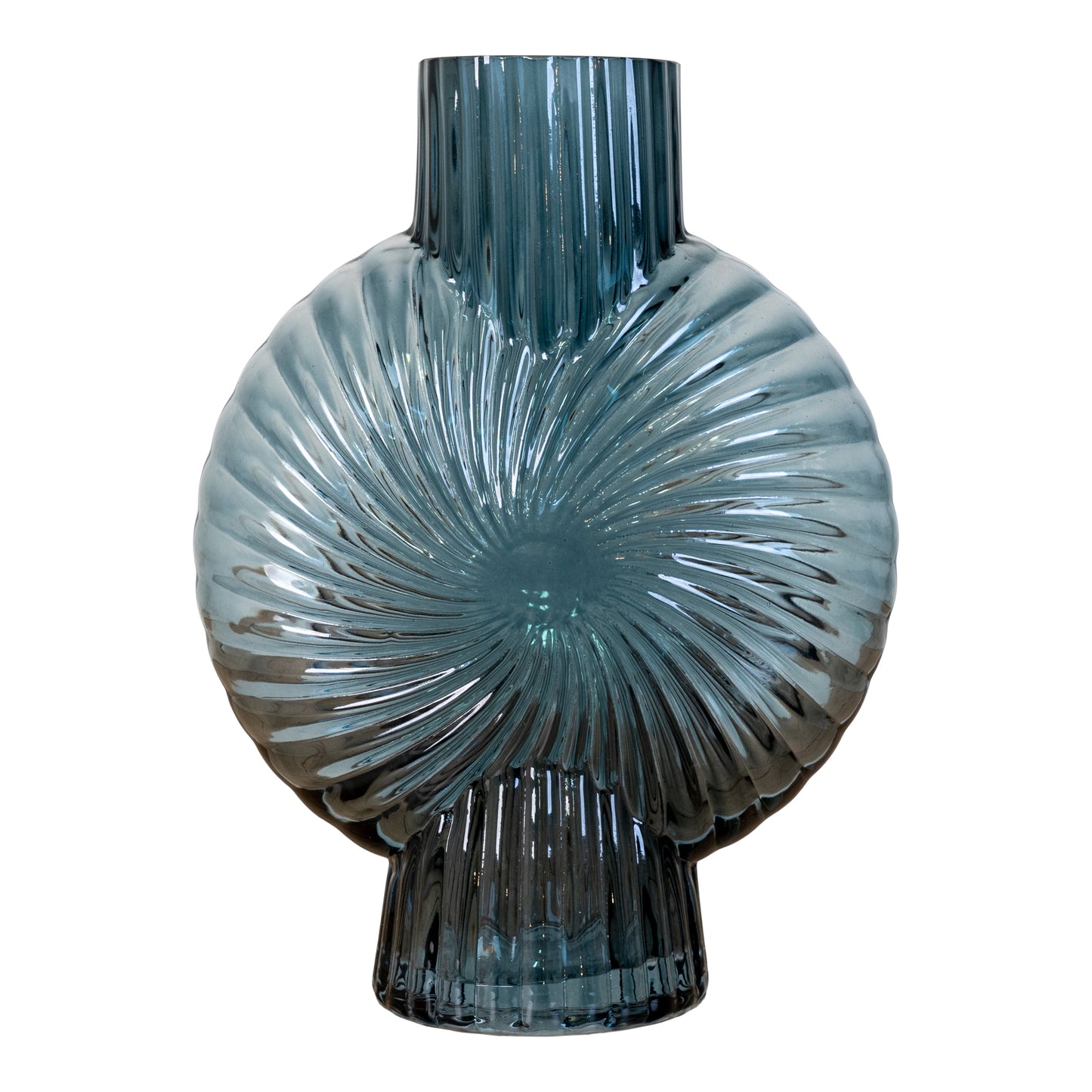 House Nordic - Blå vase i glas