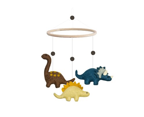 Gamcha - uro med dinosaur i gul/blå/brun