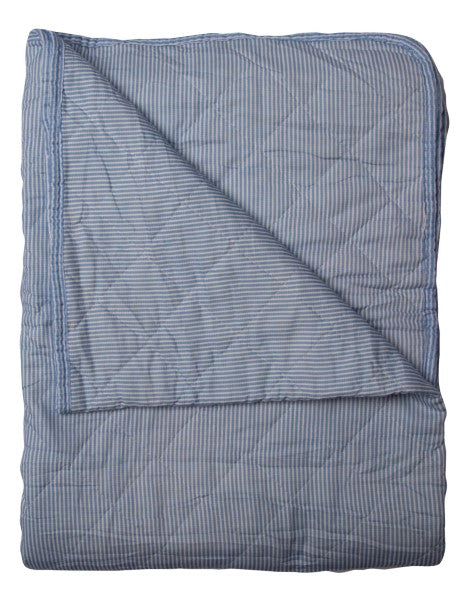Au Maison - Quilt ethnic stribet blå 140 x 180 cm