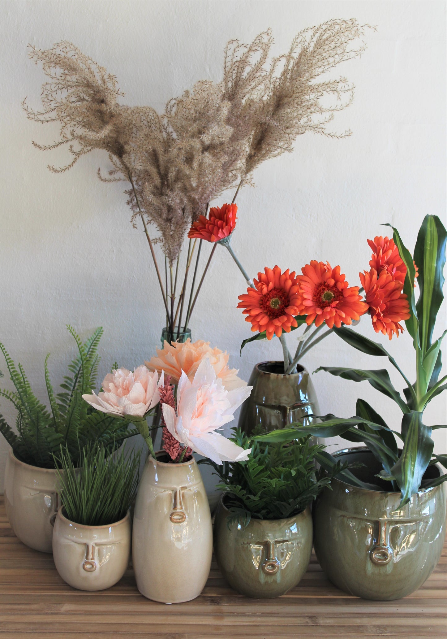 2HAVE - Keramik vase Face - lys