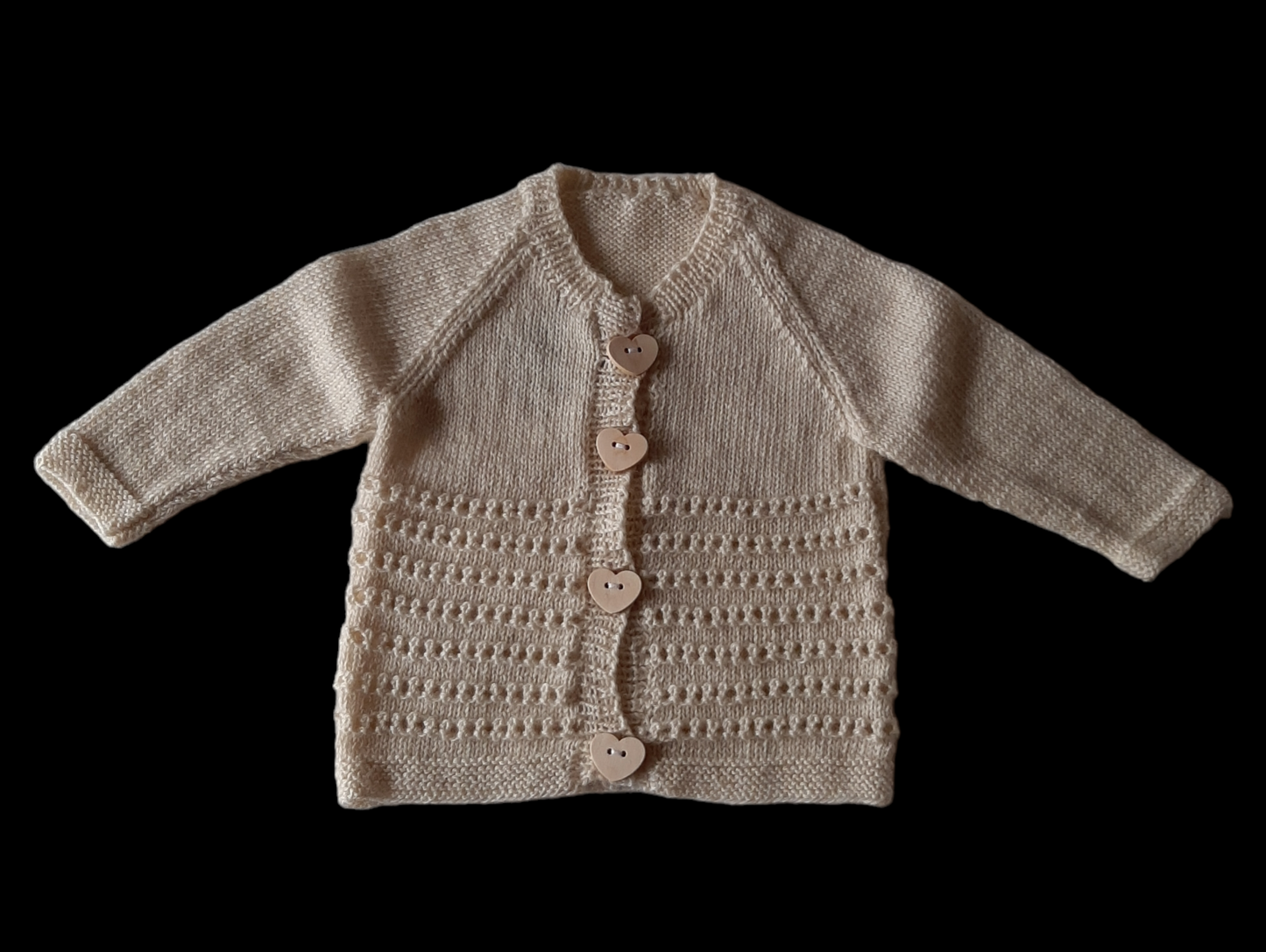 Homemade - Baby striktrøje beige