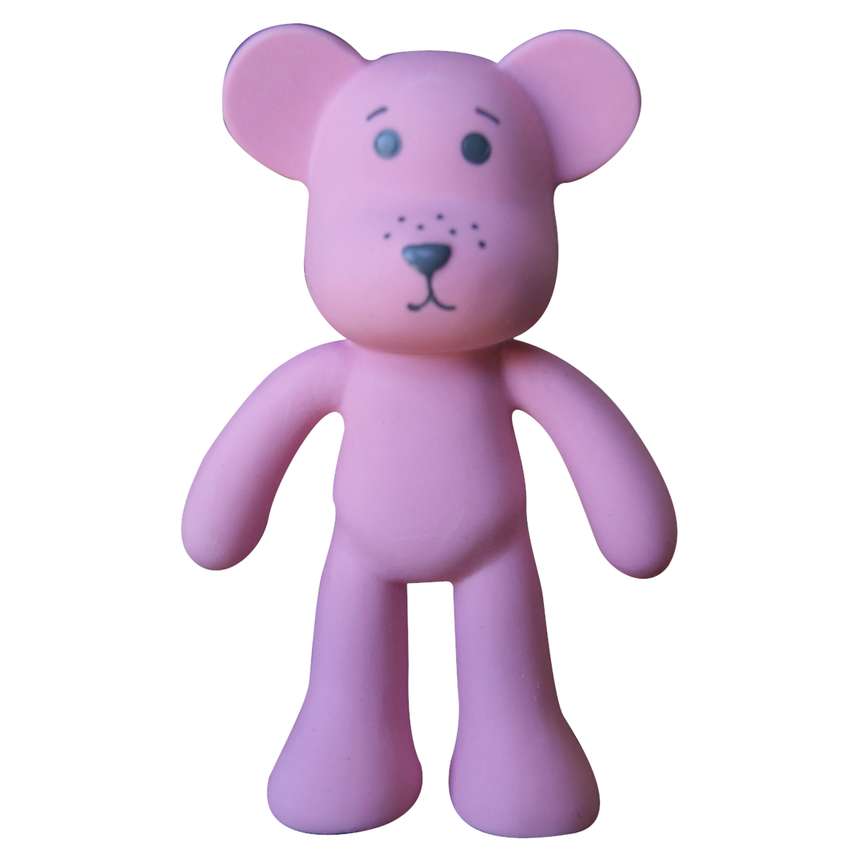 Oopsy bidebamse i naturgummi - rosa