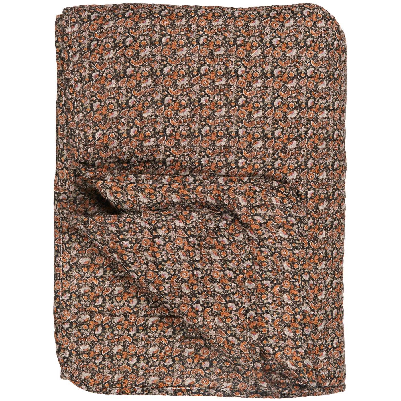 Ib Laursen - Quilt sort med minimønster 130 x 180 cm