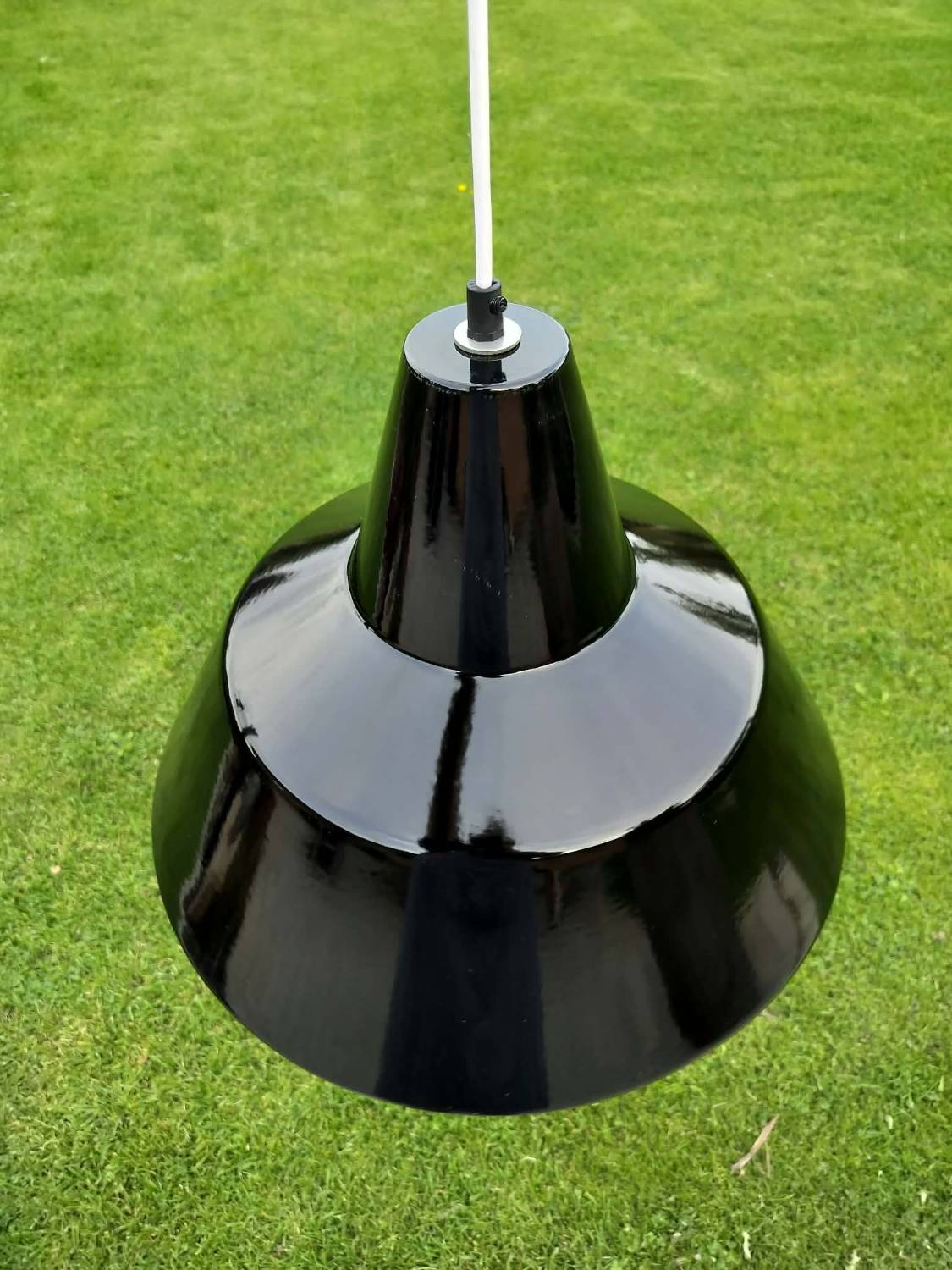 Secondhand - Louis Poulsen industri pendel i sort, Ø 45 cm