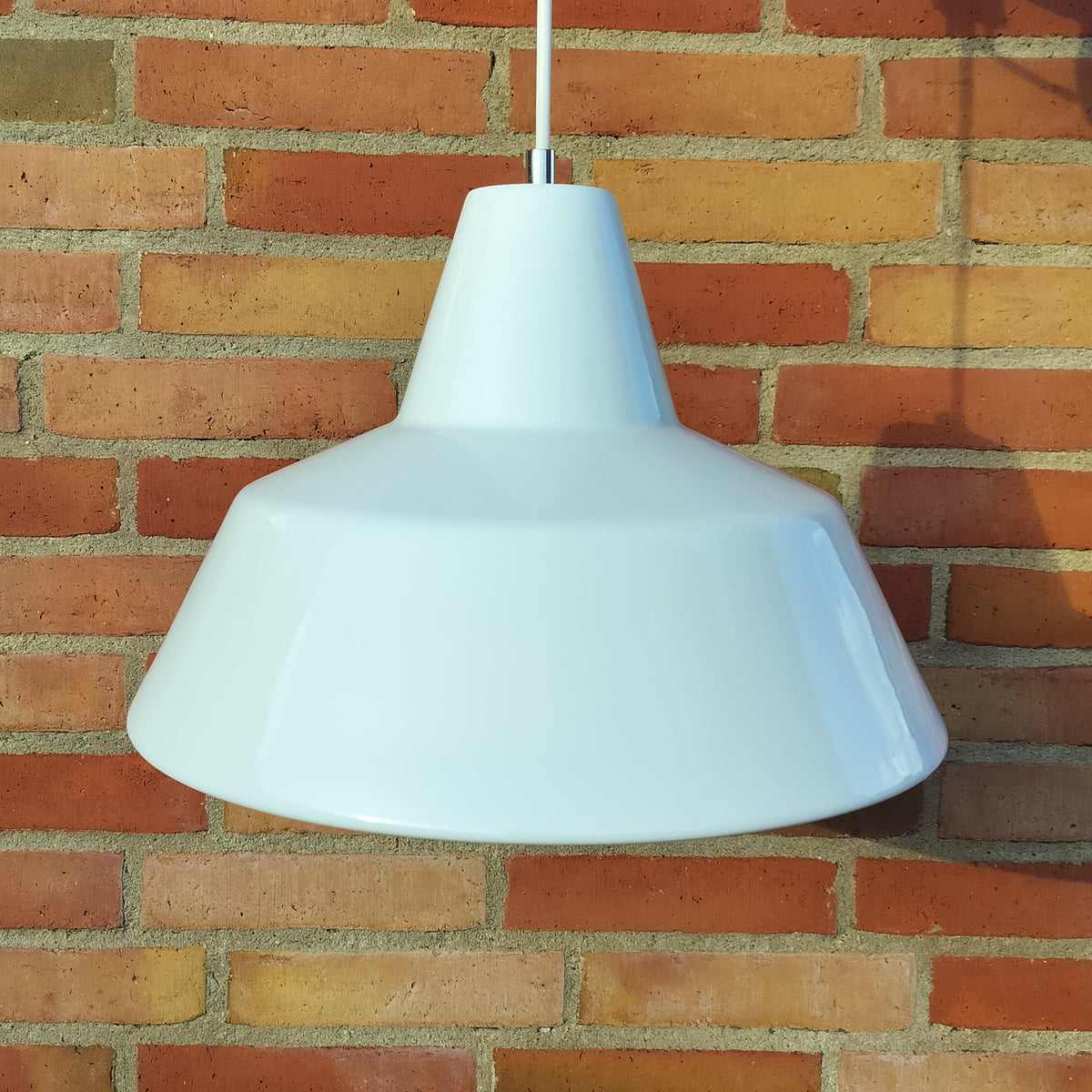 Asker Bay industri pendel i hvid, Ø 35 cm