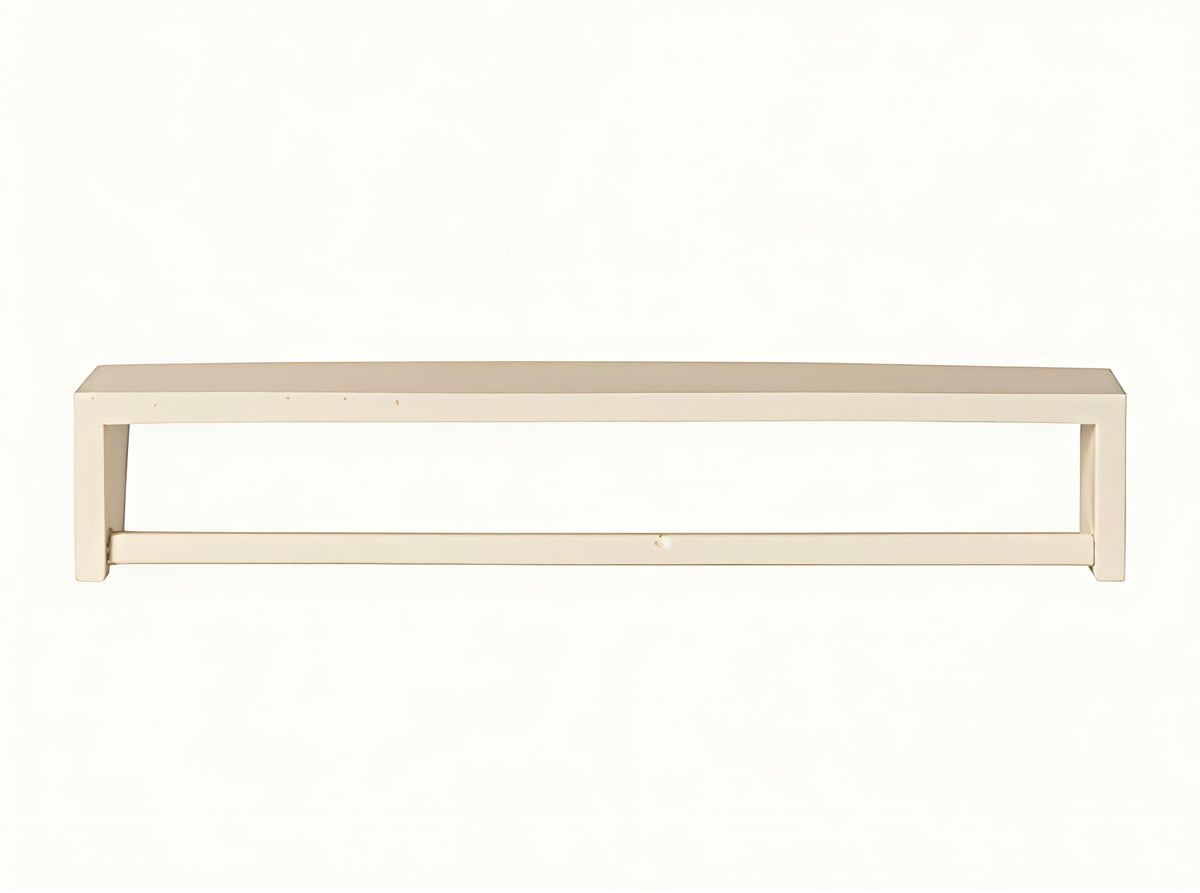 Ib Laursen - Hvid hylde med forkant og tværstang, L 60 cm