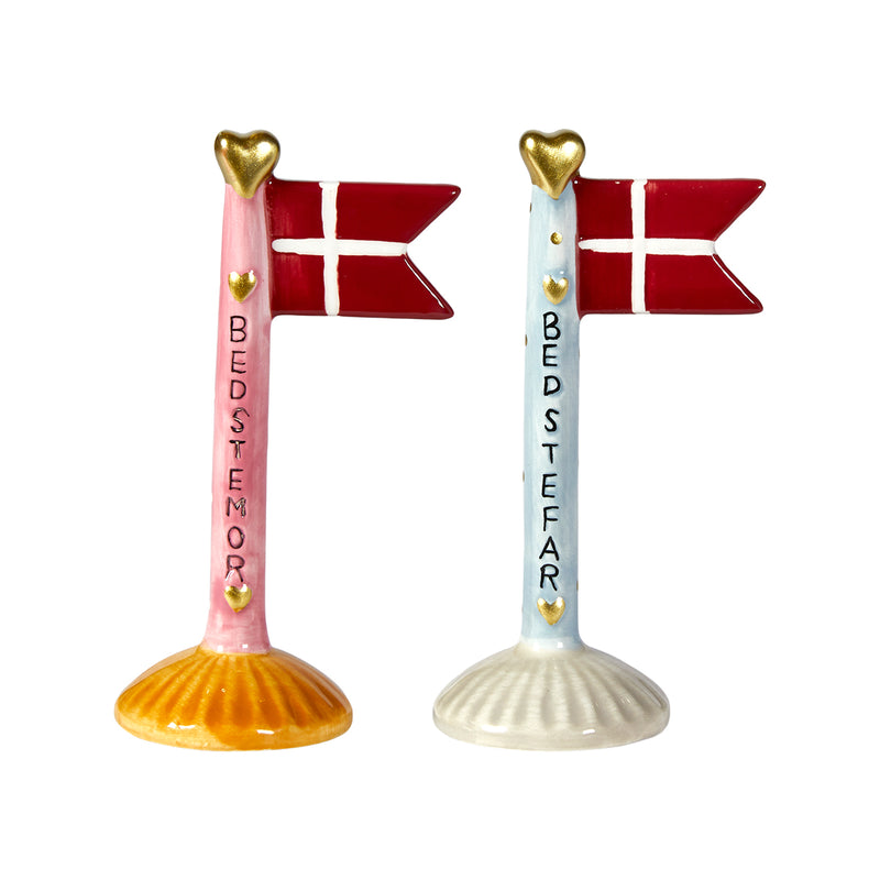 Keramik flag BEDSTEMOR / BEDSTEFAR 8 x 5 x 14 cm