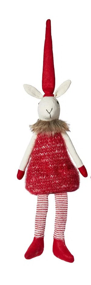 Julemus - Nelli med pelskrave H 50 cm