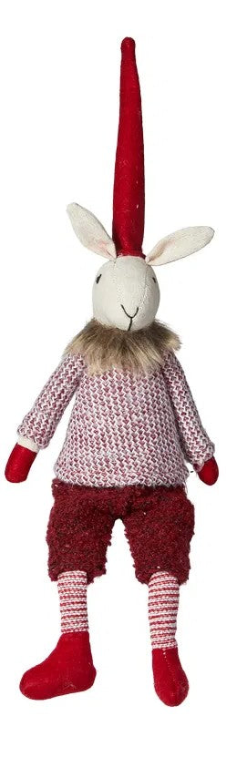 Julemus - Noa med pelskrave H 50 cm