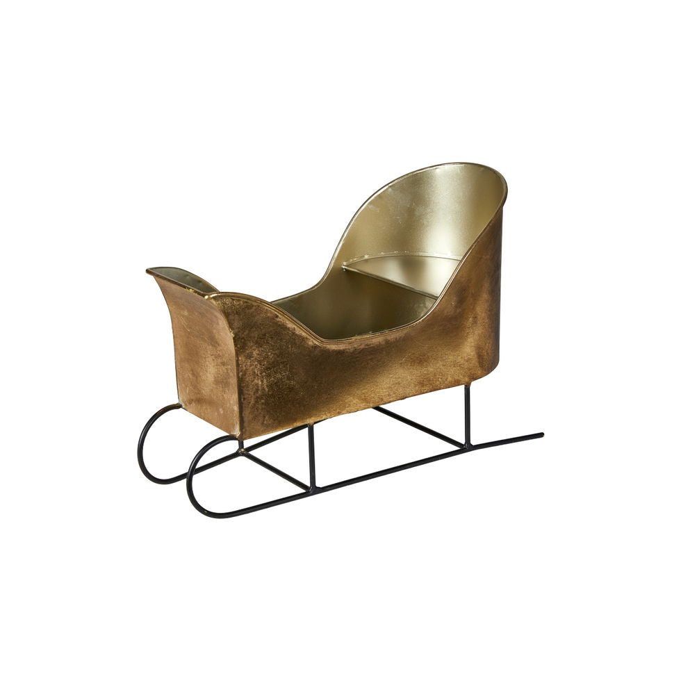 Juleslæde i rustik antik look