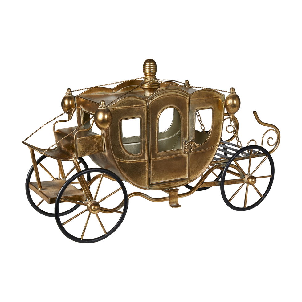 Karet guldfarvet i rustik antik look