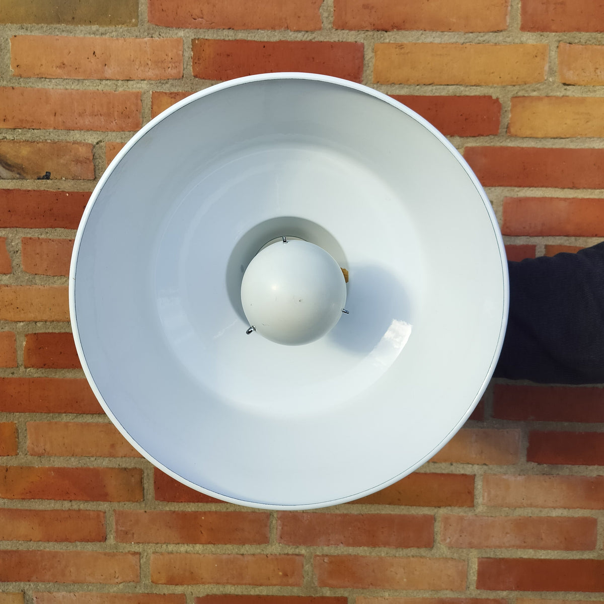 Asker Bay industri pendel i hvid, Ø 35 cm