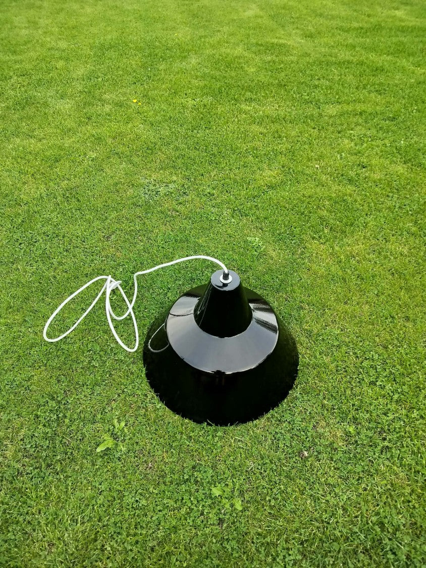 Secondhand - Louis Poulsen industri pendel i sort, Ø 45 cm