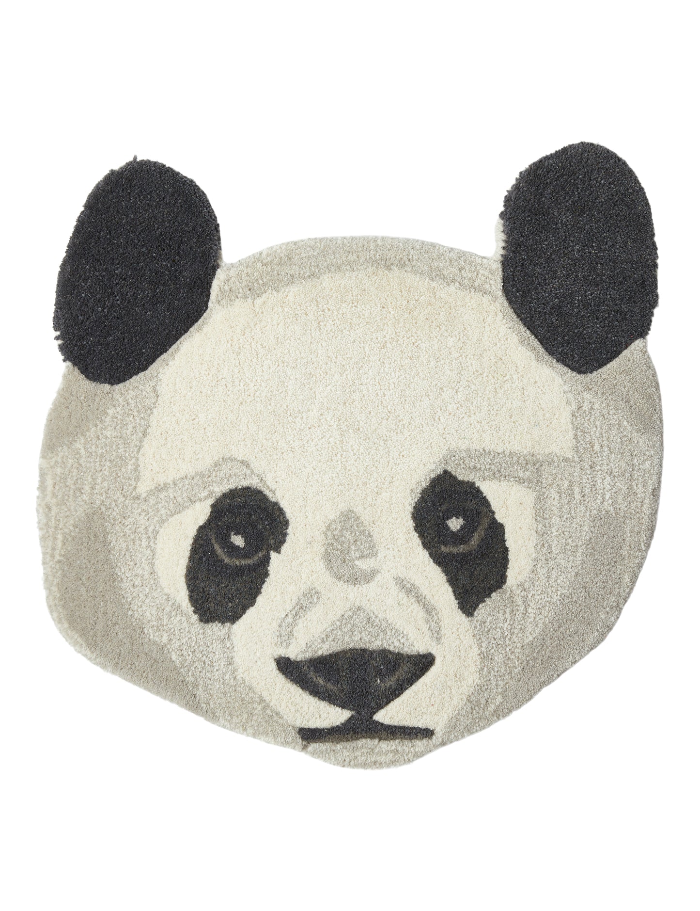 Pandahoved uld gulvtæppe 50 x 50 cm