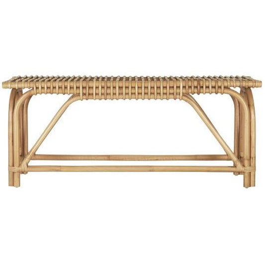 Ib Laursen - Bænk af rattan B 40 x  H 52 x L 120 cm