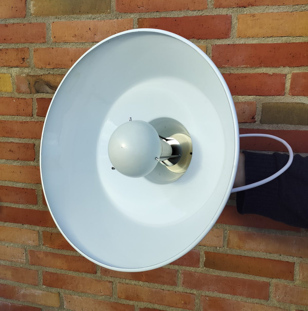 Asker Bay industri pendel i hvid, Ø 35 cm