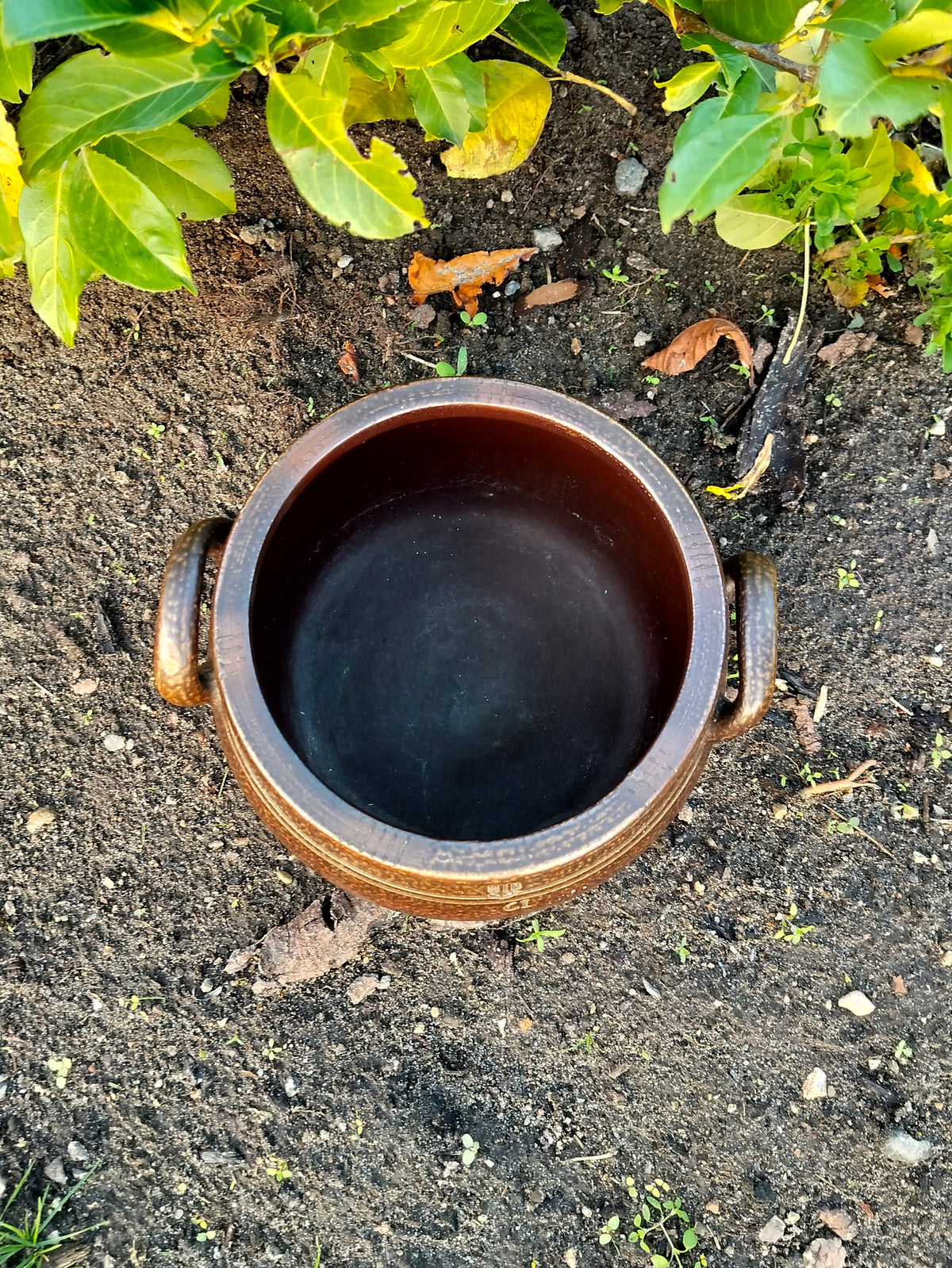 Höganäs syltekrukke 6 L i brun glasur, Ø 24 cm