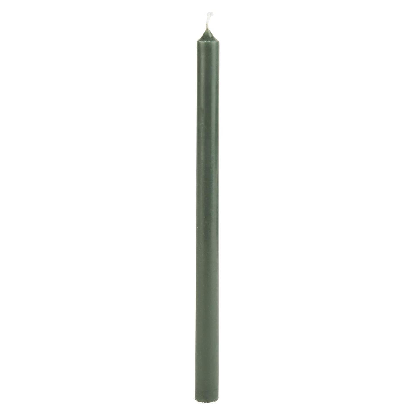 Ib Laursen - Kertelys 12 stk. Ø 1,3 x H 20 cm, farve MOSGRØN