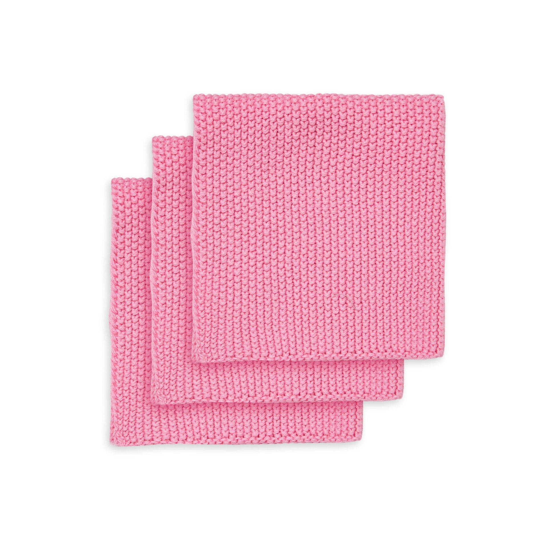3 stk. karklude Line i poppy pink