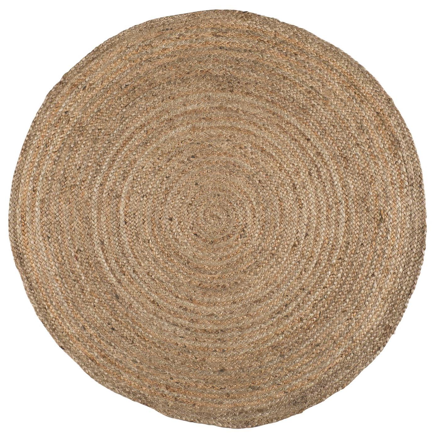 Ib Laursen - Rund jute gulvtæppe Ø 120 cm