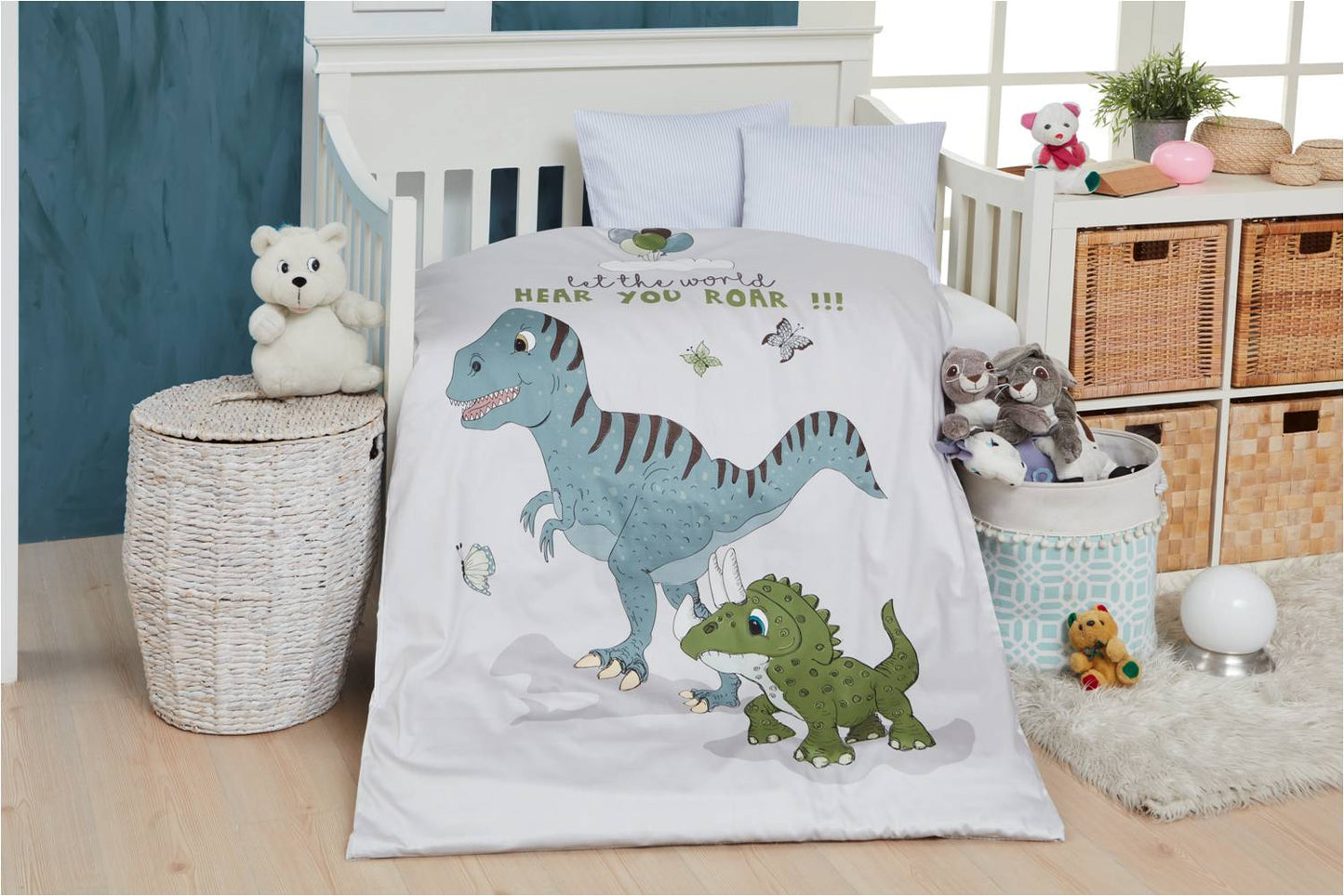 By Skagen - Dino baby sengetøj 70x100 cm