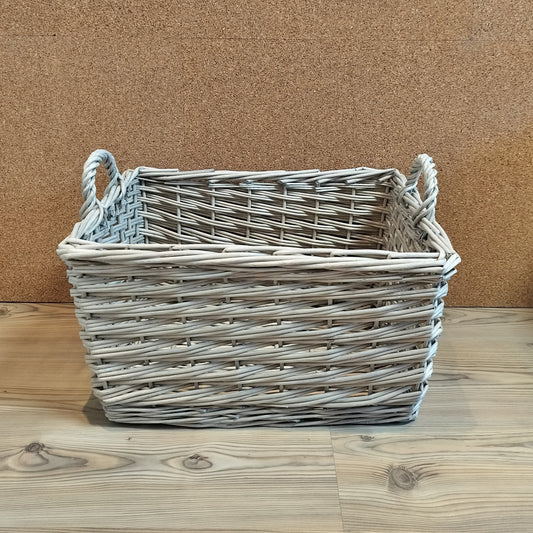 Fletkurv i pil - Large L 50 × B 38 × H 28,5 cm.
