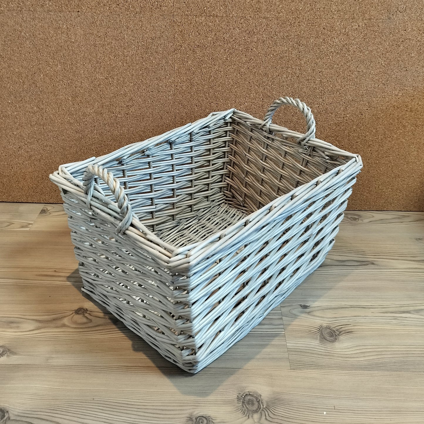 Fletkurv i pil - Large L 50 × B 38 × H 28,5 cm.