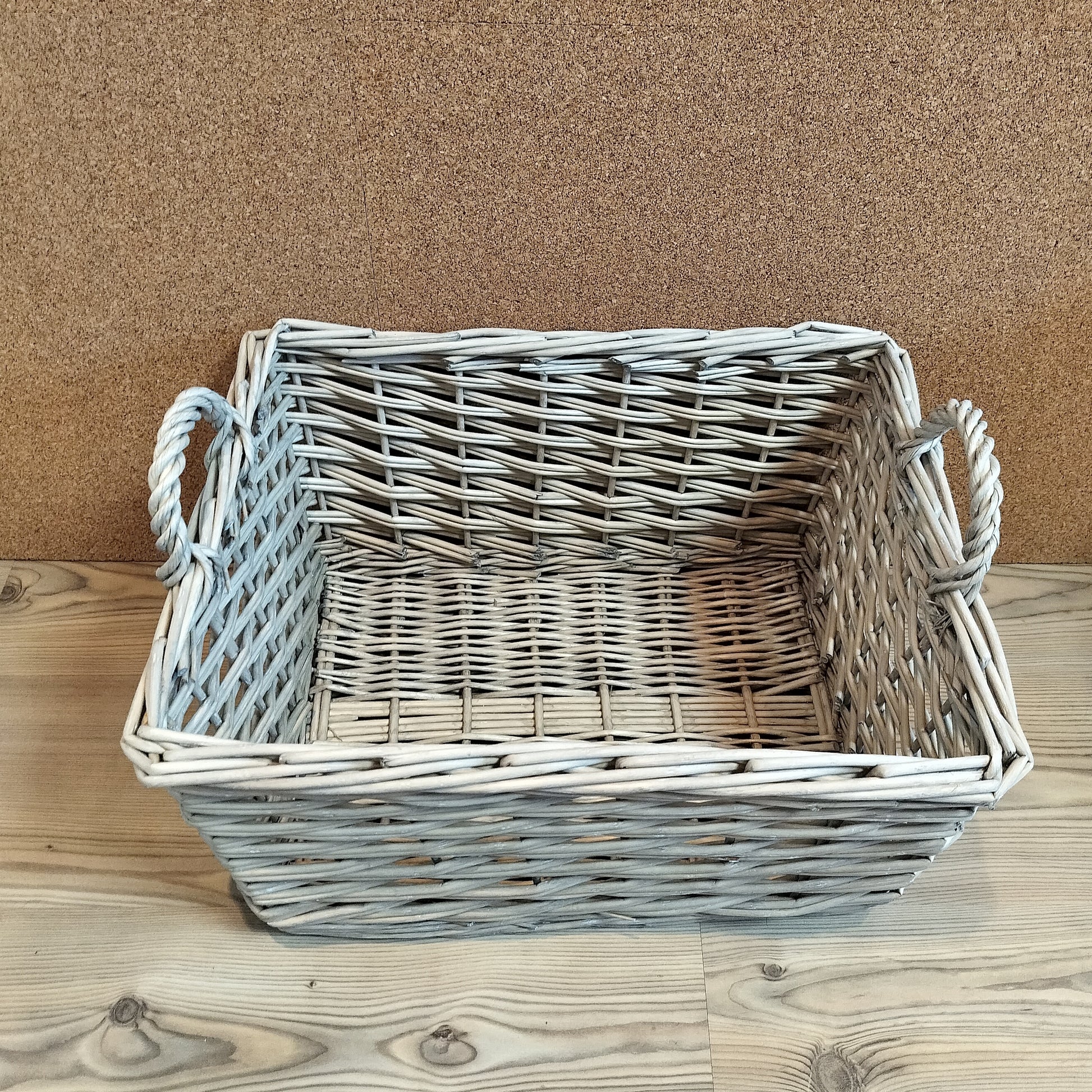 Fletkurv i pil - Large L 50 × B 38 × H 28,5 cm.