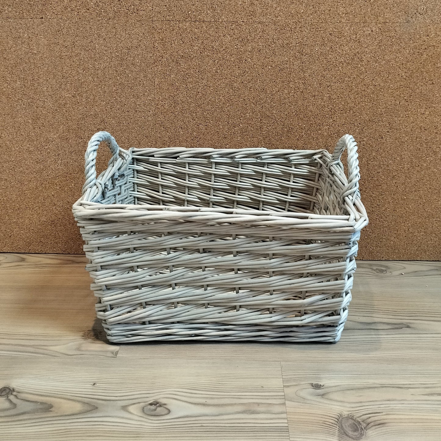 Fletkurv i pil - Medium L 44 × B 32,5 × H 25,5 cm