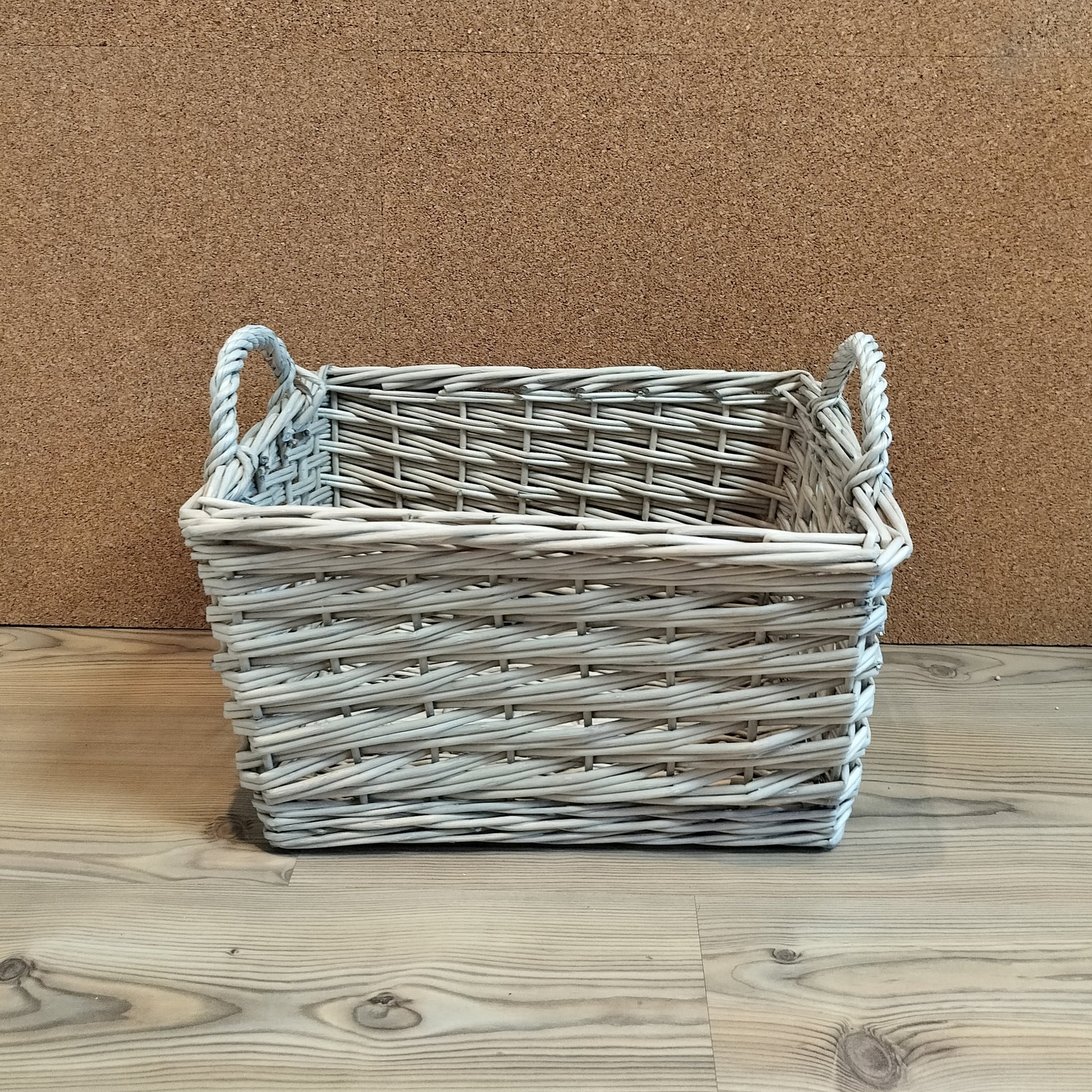 Fletkurv i pil - Medium L 44 × B 32,5 × H 25,5 cm