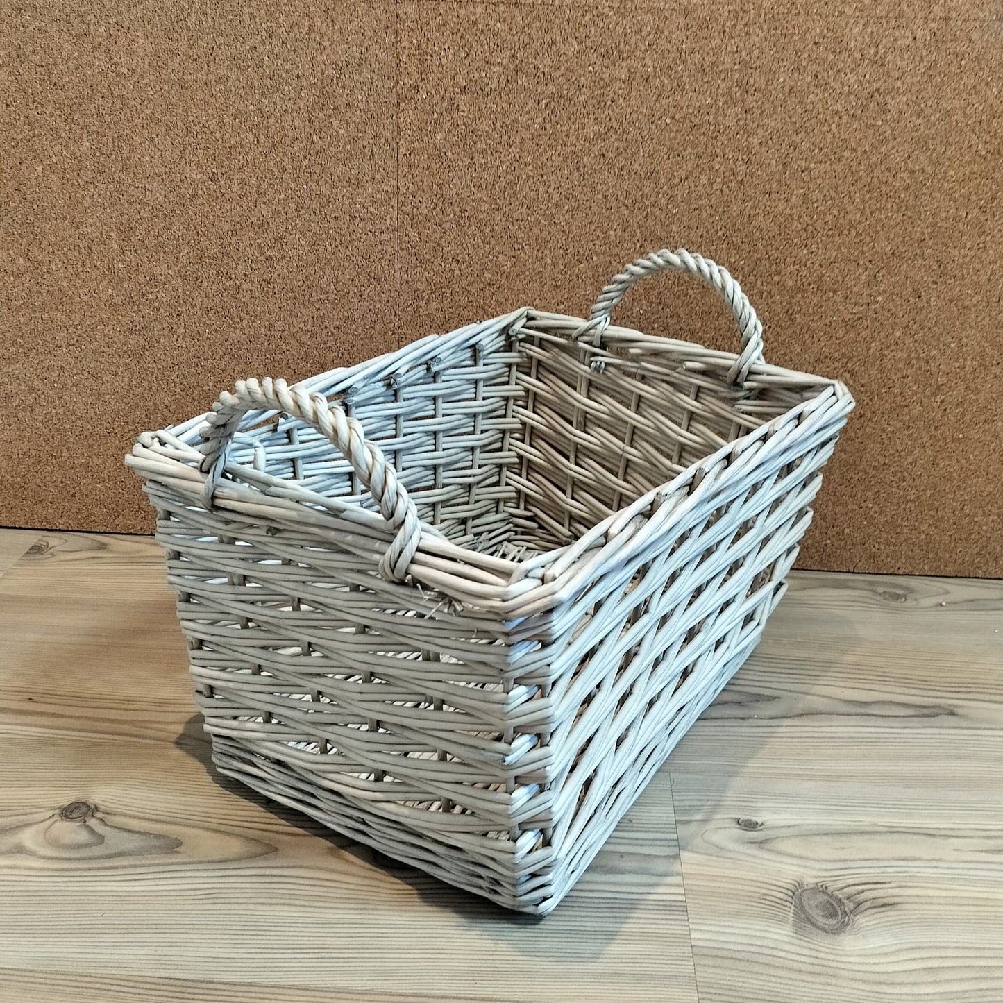 Fletkurv i pil - Medium L 44 × B 32,5 × H 25,5 cm