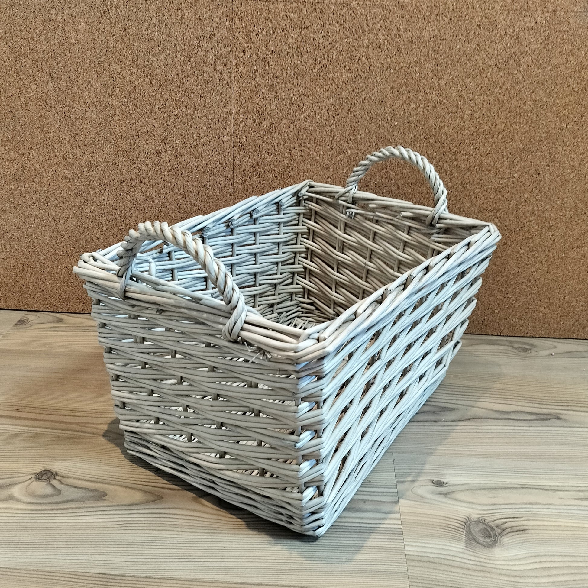 Fletkurv i pil - Medium L 44 × B 32,5 × H 25,5 cm