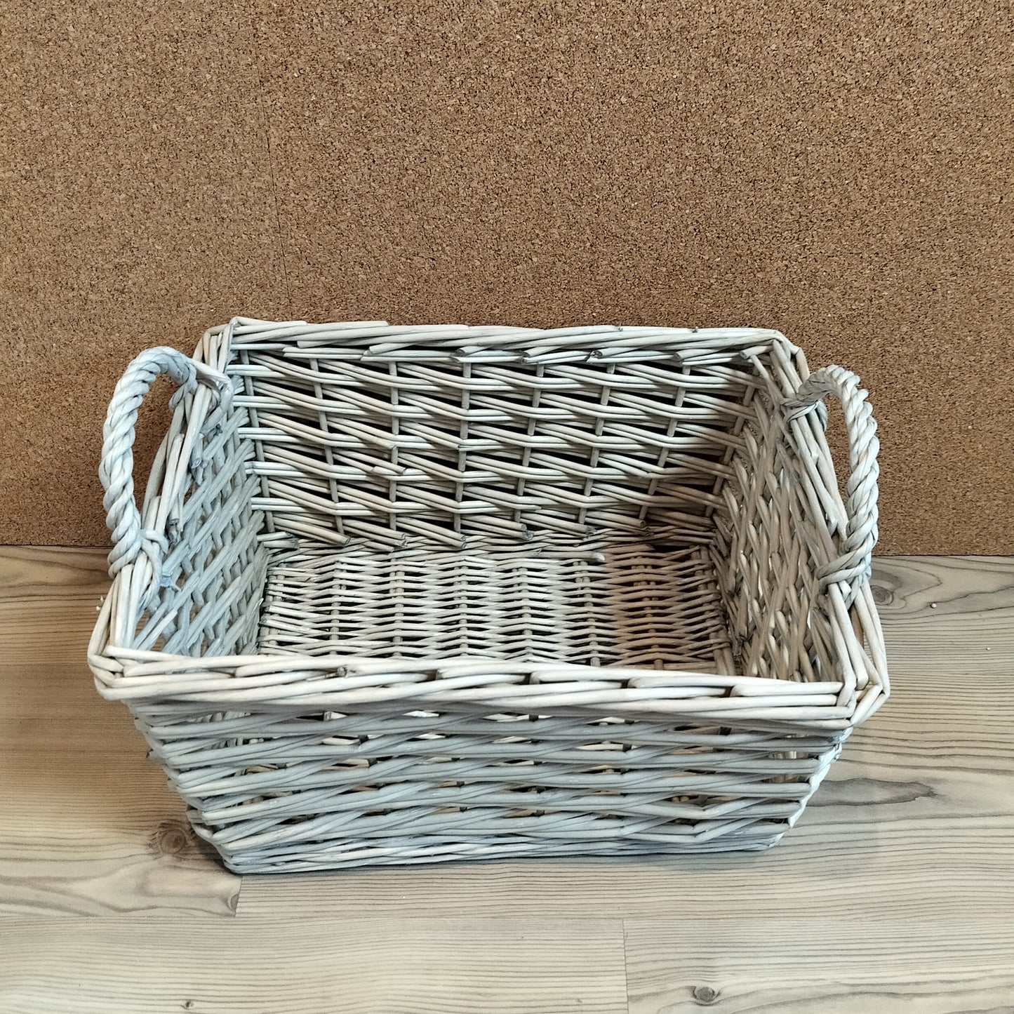 Fletkurv i pil - Medium L 44 × B 32,5 × H 25,5 cm