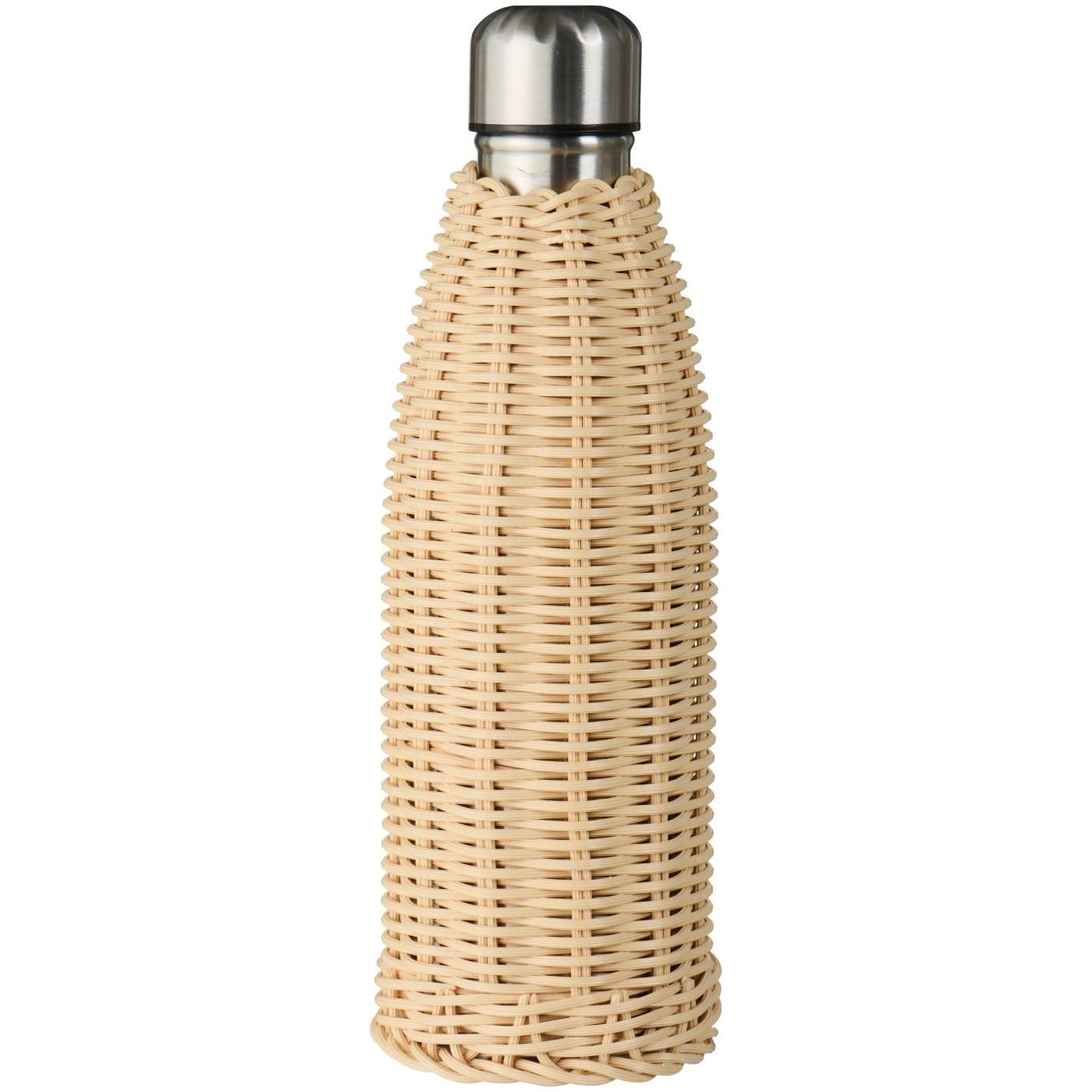 Ib Laursen Termoflaske polyrattan NATUR 500 ml.