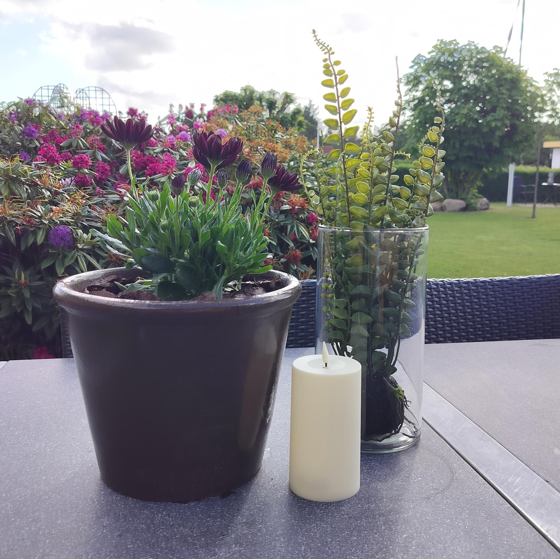Cylinder glas Ø 13 x H 25 cm