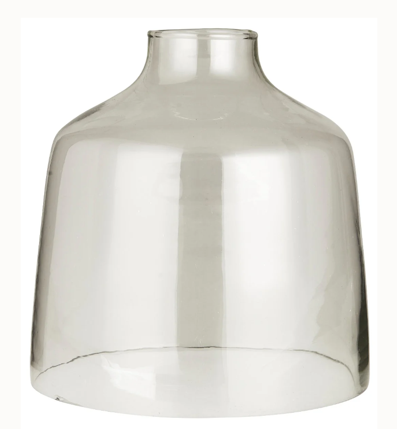 Glasklokke Mila med lille åbning i toppen Ø 19,8 x H 20,5 cm