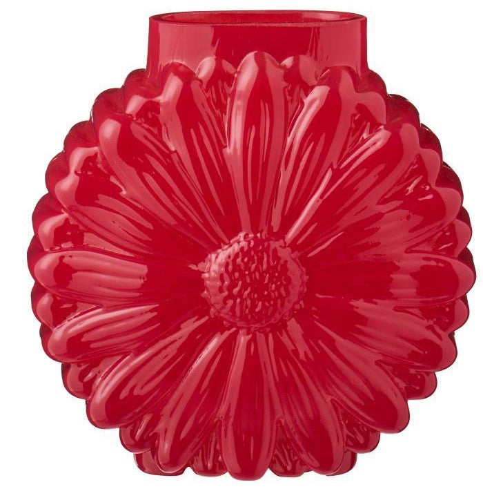 Daisy Blomsterformet vase RØD