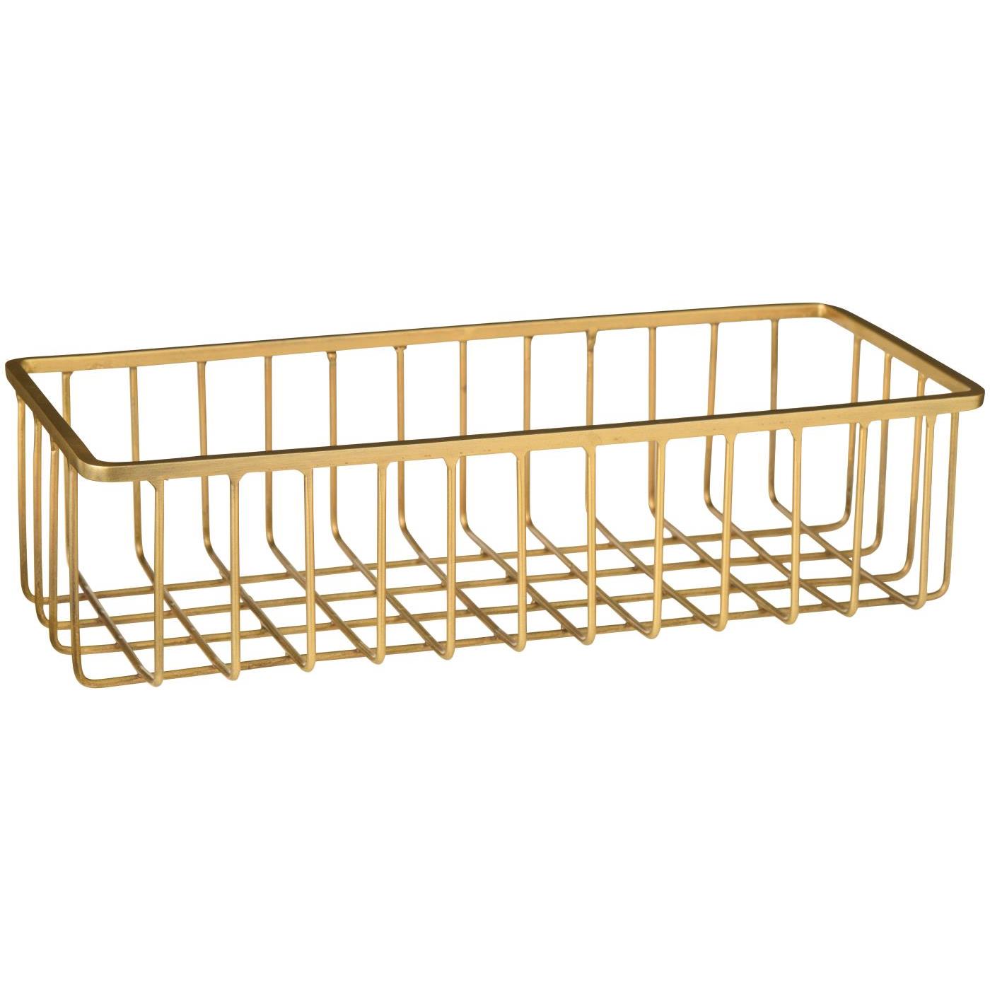 Kurv antik messing-look B 12 x H 7 x L 27 cm