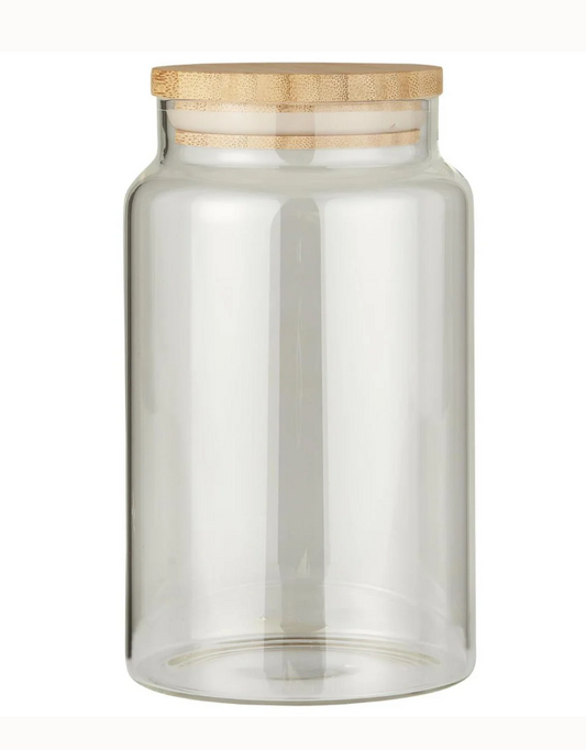 Opbevaringsglas med bambuslåg 1000 ml