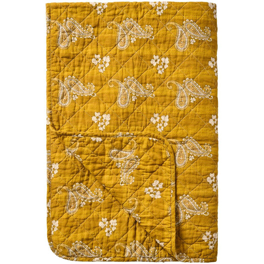 Ib Laursen - Quilt mustard med paisleymønster