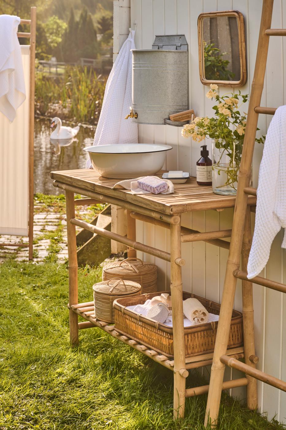 Ib Laursen konsolbord af bambus