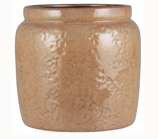 Terracotta skjuler med kant i farven CLAY Ø 19,5 x H 20,5 cm