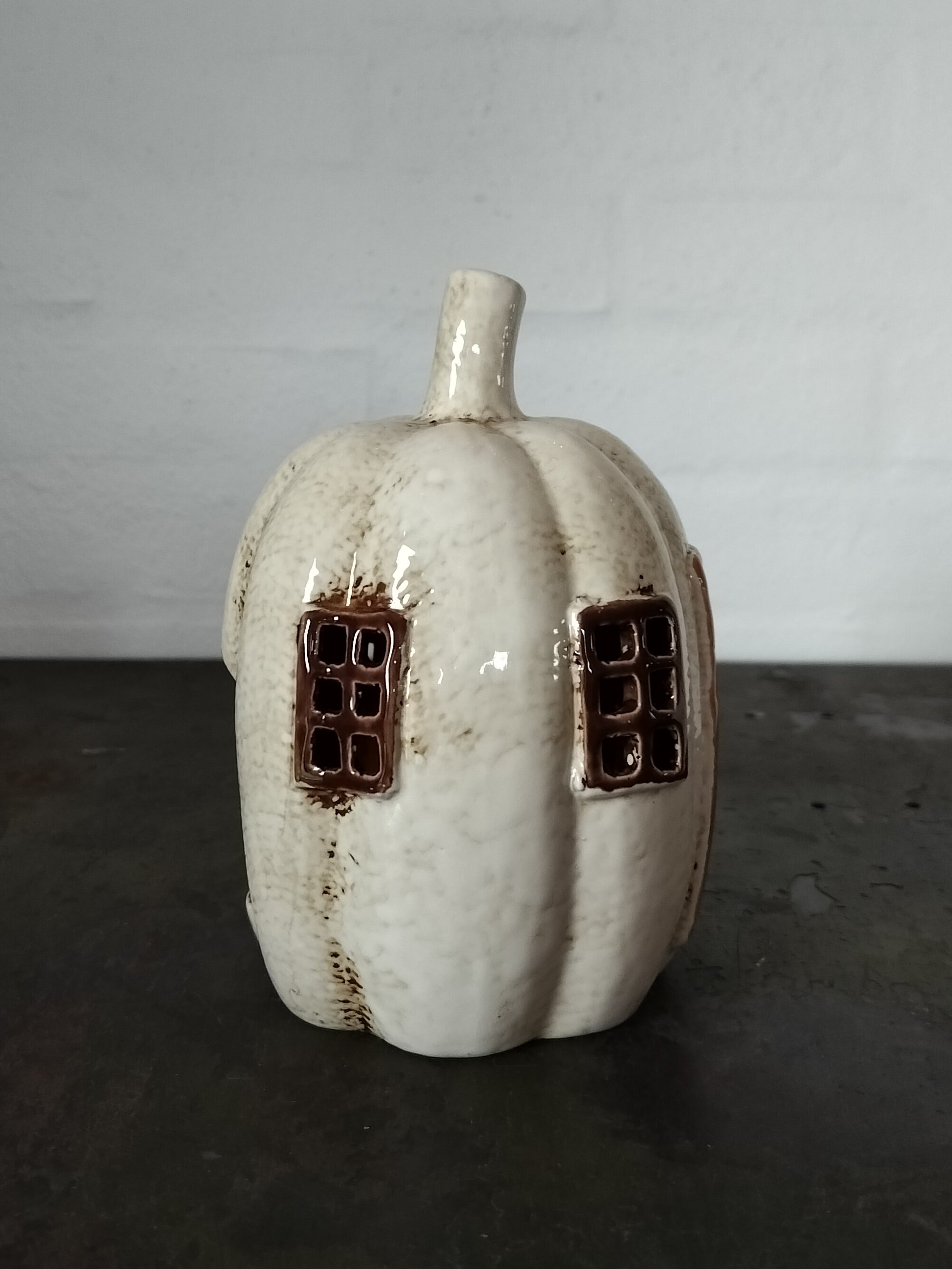 Ib Laursen - Græskar hus til fyrfadslys Ø 12 x H 16